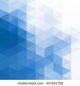 Blue Grid Mosaic Background, Creative Design Templates