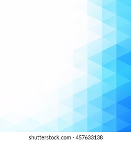 Blue Grid Mosaic Background, Creative Design Templates