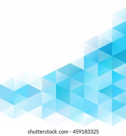 Blue Grid Mosaic Background, Creative Design Templates