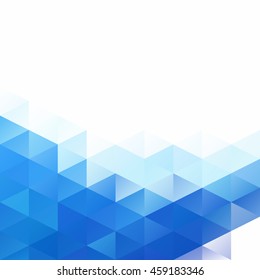 Blue Grid Mosaic Background, Creative Design Templates