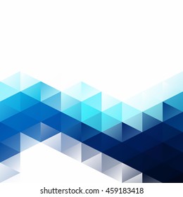 Blue Grid Mosaic Background, Creative Design Templates