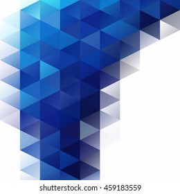 Blue Grid Mosaic Background, Creative Design Templates