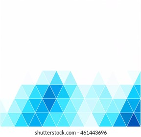 Blue Grid Mosaic Background, Creative Design Templates