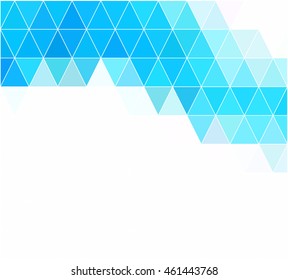 Blue Grid Mosaic Background, Creative Design Templates