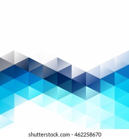 Blue Grid Mosaic Background, Creative Design Templates