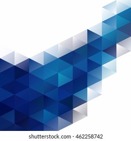 Blue Grid Mosaic Background, Creative Design Templates