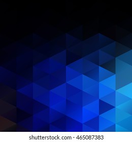 Blue Grid Mosaic Background, Creative Design Templates