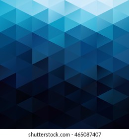 Blue Grid Mosaic Background, Creative Design Templates