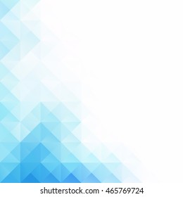 Blue Grid Mosaic Background, Creative Design Templates