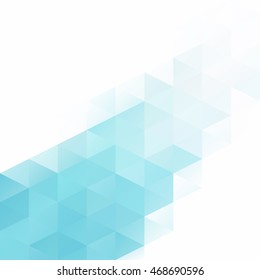 Blue Grid Mosaic Background, Creative Design Templates