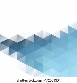 Blue Grid Mosaic Background, Creative Design Templates