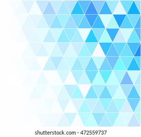 Blue Grid Mosaic Background, Creative Design Templates