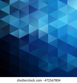 Blue Grid Mosaic Background, Creative Design Templates