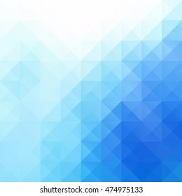 Blue Grid Mosaic Background, Creative Design Templates