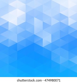 Blue Grid Mosaic Background, Creative Design Templates