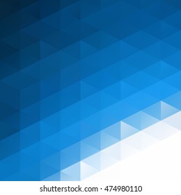 Blue Grid Mosaic Background, Creative Design Templates