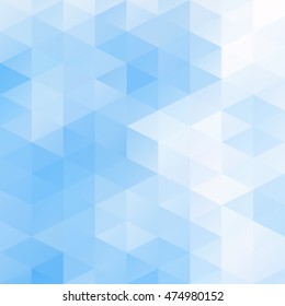 Blue Grid Mosaic Background, Creative Design Templates