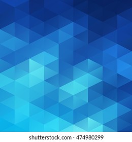 Blue Grid Mosaic Background, Creative Design Templates