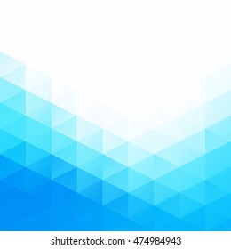 Blue Grid Mosaic Background, Creative Design Templates