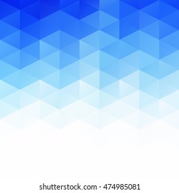 Blue Grid Mosaic Background, Creative Design Templates