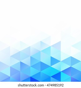 Blue Grid Mosaic Background, Creative Design Templates