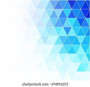Blue Grid Mosaic Background, Creative Design Templates