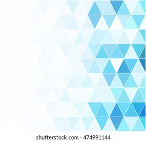 Blue Grid Mosaic Background, Creative Design Templates