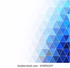 Blue Grid Mosaic Background, Creative Design Templates