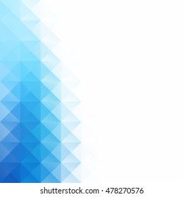 Blue Grid Mosaic Background, Creative Design Templates