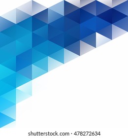 Blue Grid Mosaic Background, Creative Design Templates