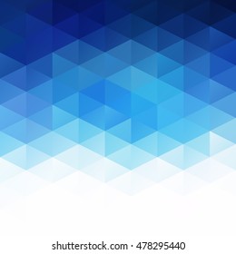 Blue Grid Mosaic Background, Creative Design Templates