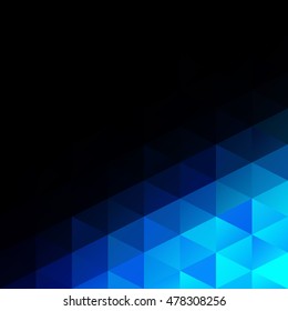 Blue Grid Mosaic Background, Creative Design Templates