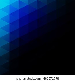 Blue Grid Mosaic Background, Creative Design Templates