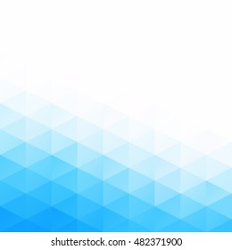 Blue Grid Mosaic Background, Creative Design Templates