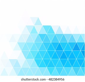 Blue Grid Mosaic Background, Creative Design Templates