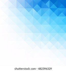 Blue Grid Mosaic Background, Creative Design Templates