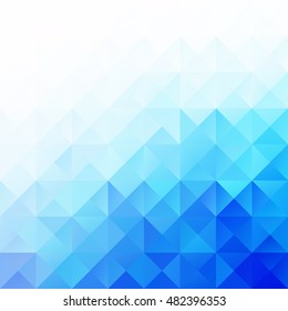 Blue Grid Mosaic Background, Creative Design Templates