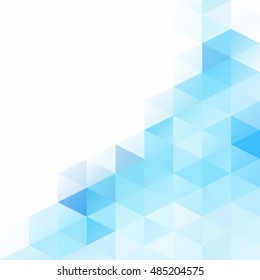 Blue Grid Mosaic Background, Creative Design Templates