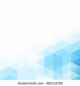 Blue Grid Mosaic Background, Creative Design Templates