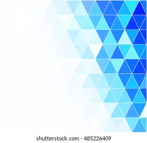 Blue Grid Mosaic Background, Creative Design Templates
