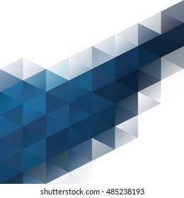 Blue Grid Mosaic Background, Creative Design Templates