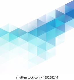 Blue Grid Mosaic Background, Creative Design Templates