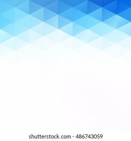 Blue Grid Mosaic Background, Creative Design Templates