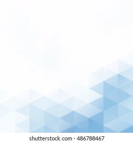 Blue Grid Mosaic Background, Creative Design Templates