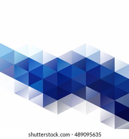 Blue Grid Mosaic Background, Creative Design Templates