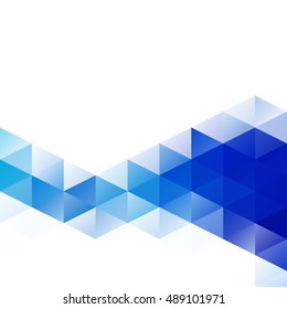 Blue Grid Mosaic Background, Creative Design Templates