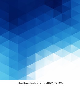 Blue Grid Mosaic Background, Creative Design Templates