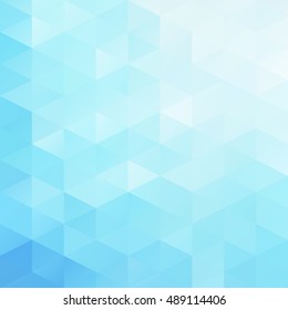 Blue Grid Mosaic Background, Creative Design Templates