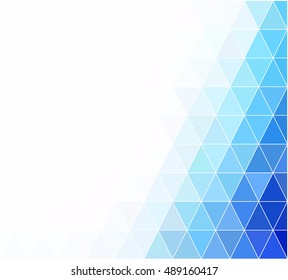 Blue Grid Mosaic Background, Creative Design Templates