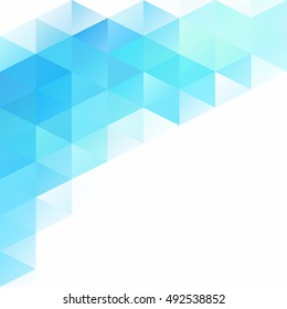 Blue Grid Mosaic Background, Creative Design Templates